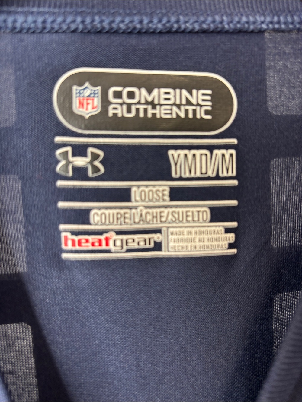 ❤️ Under Armour New England Patriots Kids Medium Tee Navy NWT NFL ❤️ - Picture 4 of 9